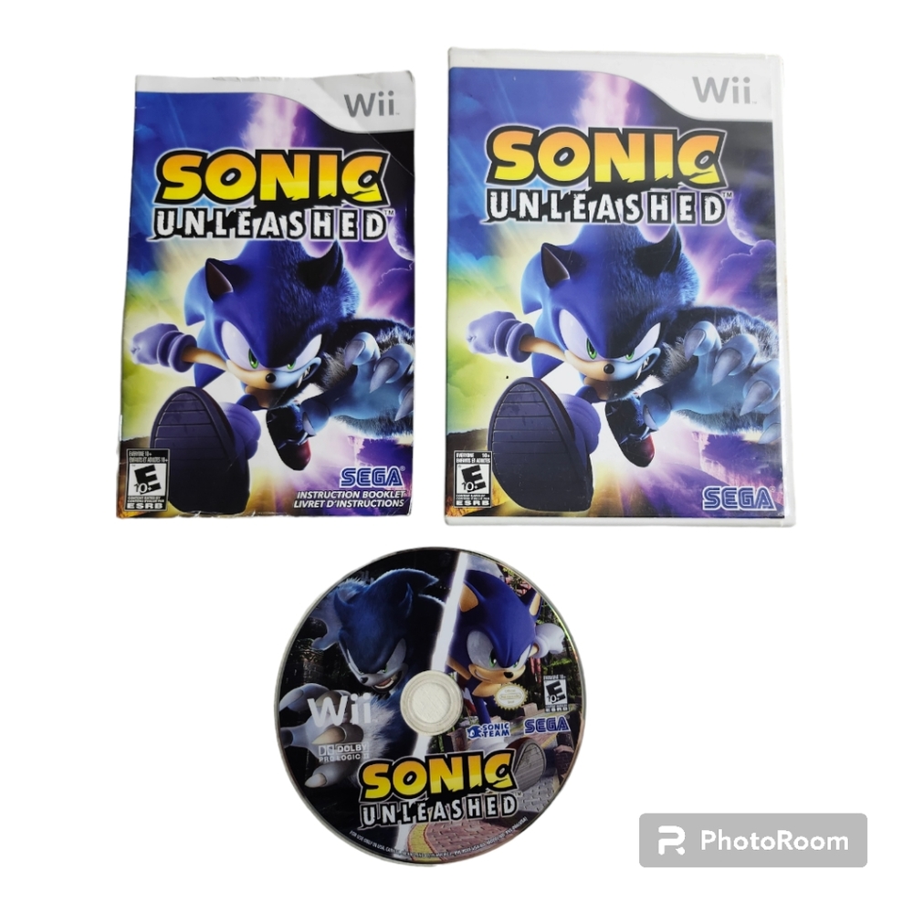 Sonic Unleashed Nintendo Wii 2008 Complete With Manual Preowned Tested